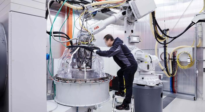 GTC Trollhättan Additive robot cell