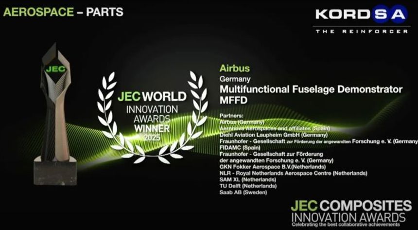 The Clean Aviation MultiFunctional Fuselage Demonstrator (MFFD) has won ...