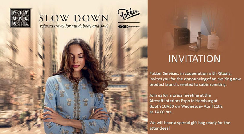 Gkn Aerospace And Rituals Launch A Scenting System For Aircraft Cabins